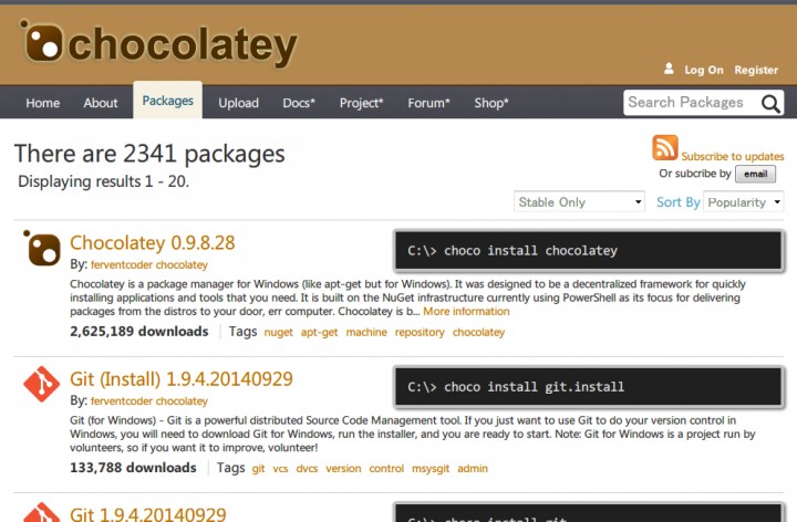 Chocolatey Gallery | Packages